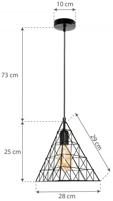 Stropné svietidlo Triangle LH2058