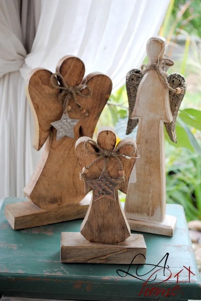 Drevený anjel - 11*5*31 cm