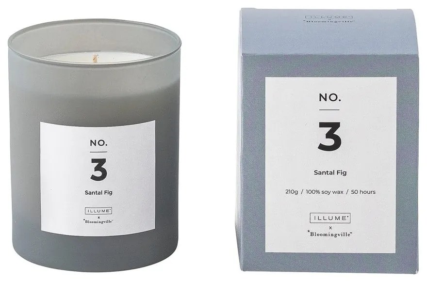 Vonná sviečka doba horenia 50 h No. 3 Santal Fig – ILLUME x Bloomingville