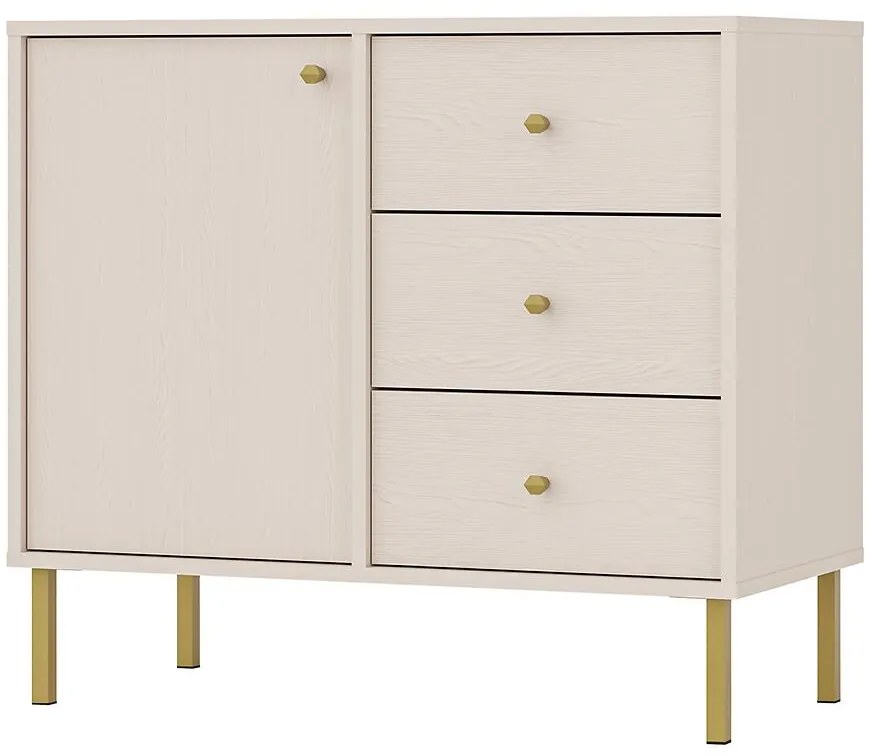 Komoda Tokyo 2  1F 3S pieskovo béžová 814