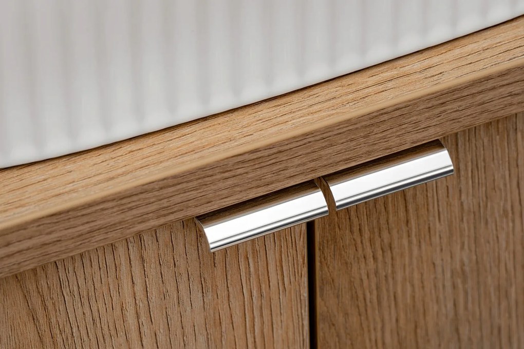 Závěsná skříňka pod umyvadlo Nova Oak s deskou 100 cm černá/dub evoke