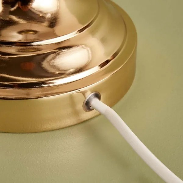 Stolná lampa AYD 1xE27/40W/230V béžová/zlatá