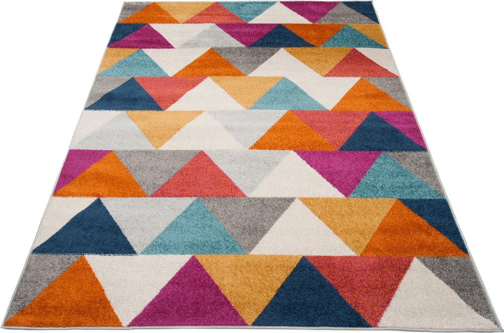 TA Koberec C944A BIELA/RUŽOVÁ AZÚROVÁ Rozmer: 200x290 cm