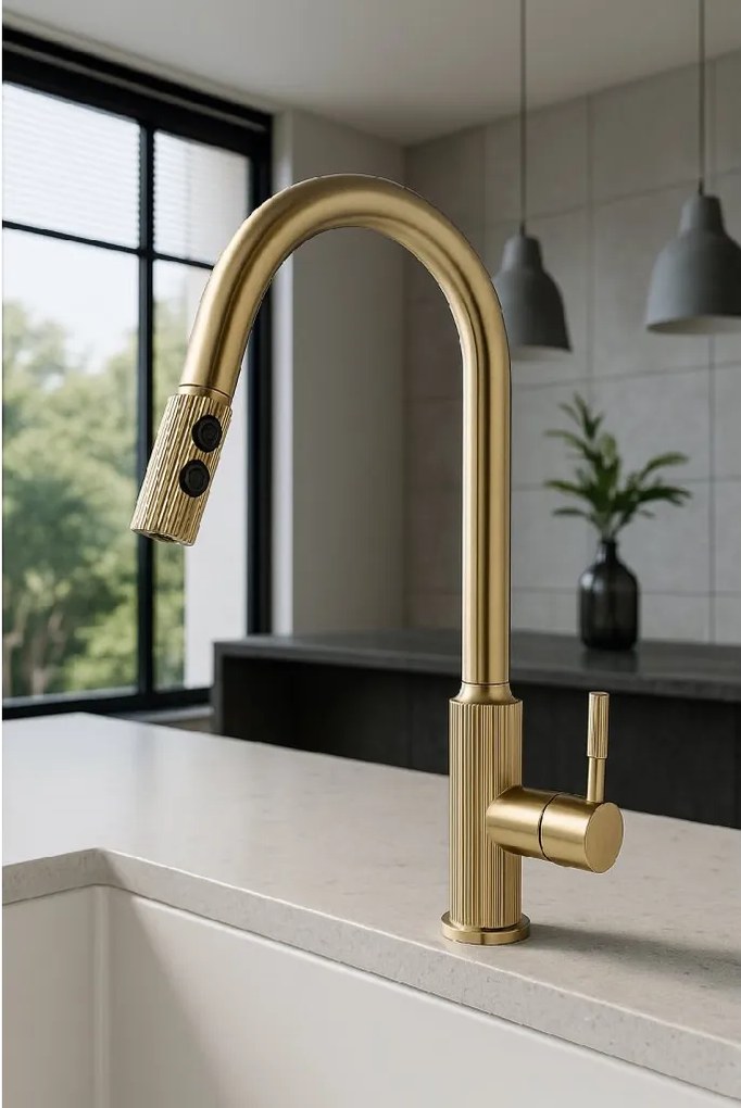 Gamma Lux, vysoká drezová batéria, zlatá matná, GMA-BLX-BGD