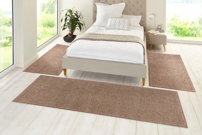 Spálňová sada kobercov Hanse Home PURE Velours hnedá