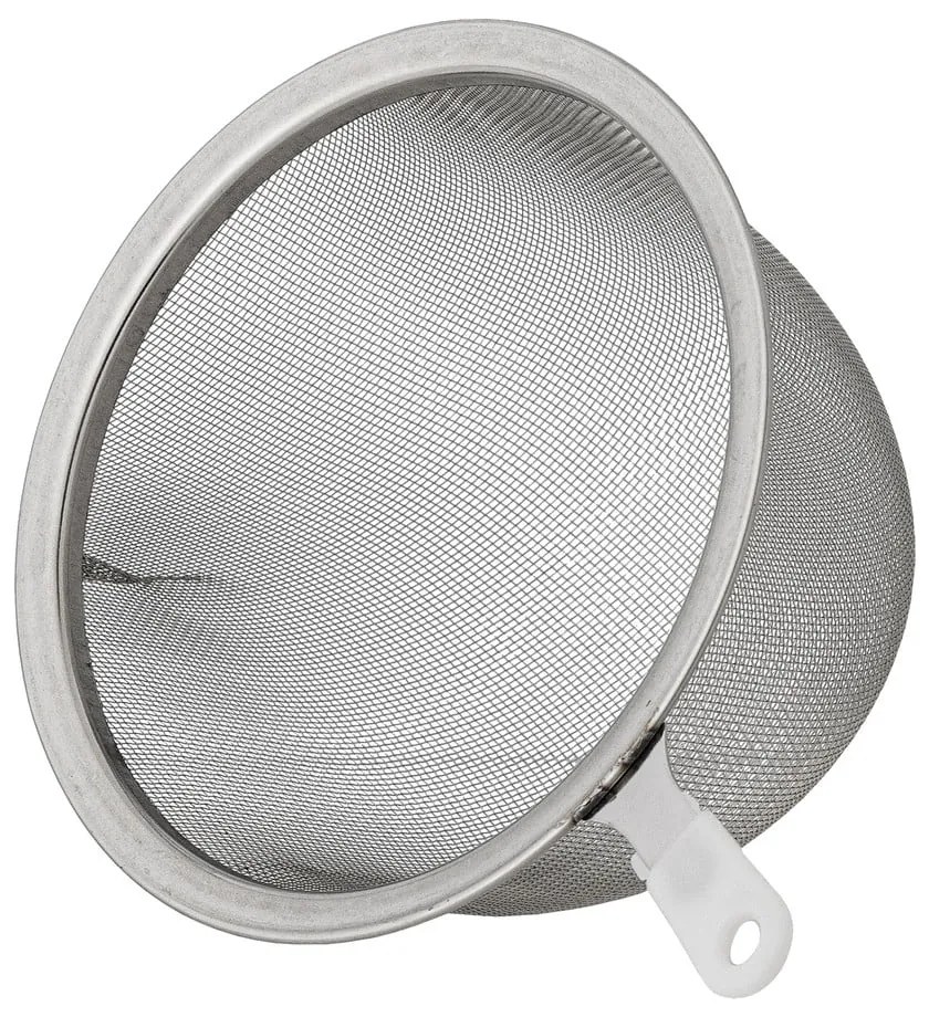 Krémový hrnček s vianočným motívom so sitkom z kameniny 300 ml Valentin – Bloomingville