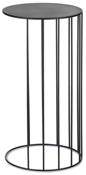 SADA 3x Stojan na kvety LOFT čierna