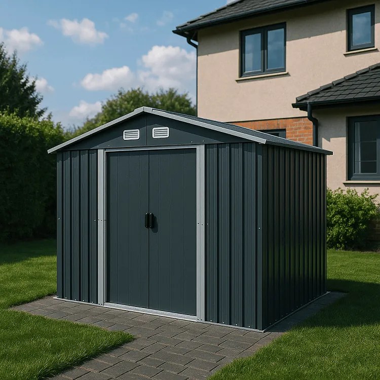 Záhradný domček BestBerg ZDB-7A / 7,2 m² / 301 x 238 x 214 cm / šedá