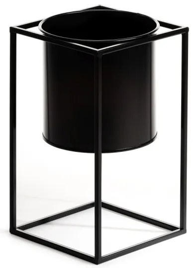 Stojan na kvety RING 40x23 cm čierna