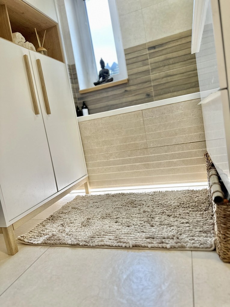 BO-MA, Kúpeľňová predložka Ella micro béžová, 50x80, béžová, kúpeľňa