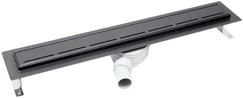 Sprchový žľab SAT 75 cm nerez čierny ZLAB80NRZBL