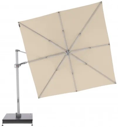 Knirps KNIRPS 320 x 320 cm - luxusný výkyvný záhradný slnečník s bočnou tyčou : Farba slnečníka - přírodní (slonovinová kost)