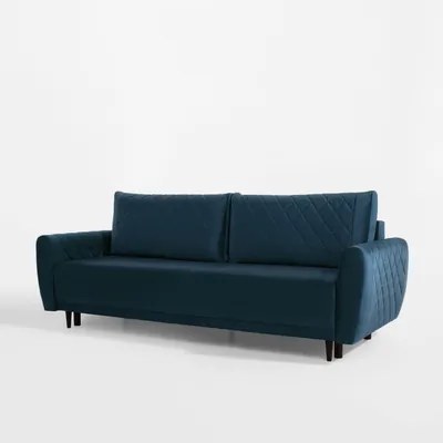 Velúrová pohovka v námorníckej modrej ROMA