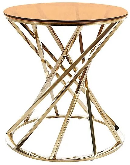 Konferenčný stolík Ottavia 50 cm, zlatá