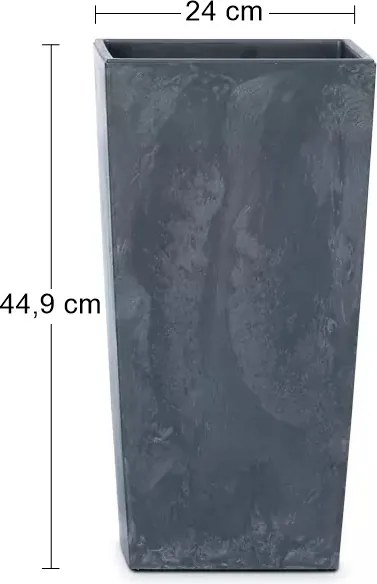 Plastový kvetináč DURS240E 24 cm - antracit