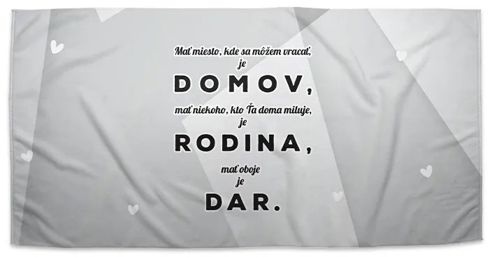 Sablio Uterák Domov 5 - 30x50 cm