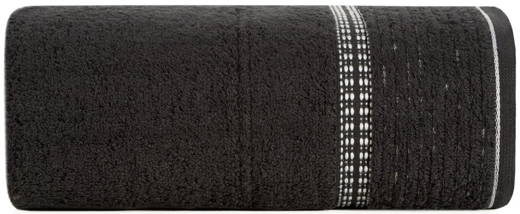 BAVLNENÝ UTERÁK TAYLOR 50X90 CM ČIERNA