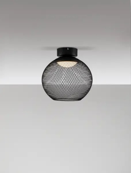 LED čierne moderné stropné svietidlo Kinetic 30