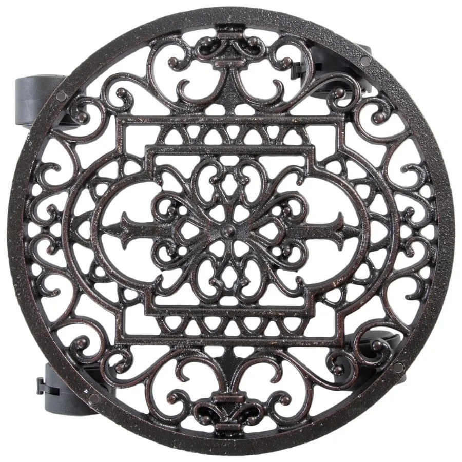 Kovový pojazdný podstavec pod kvetináč ø 29 cm Ornament – Esschert Design