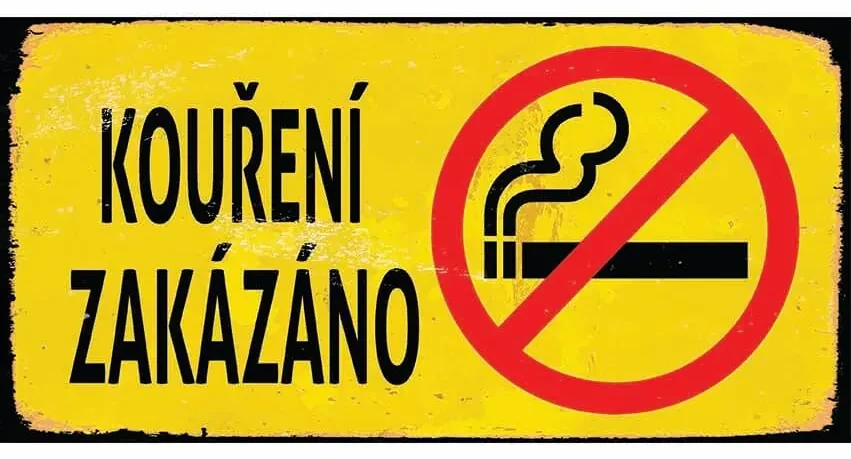 Ceduľa Kouření Zakázáno