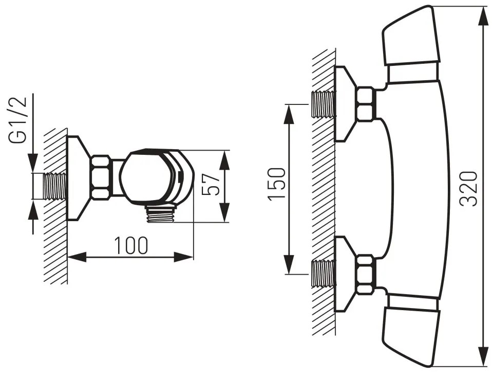 F-Design Stabilla, termostatická sprchová batéria bez sprchovej sady, chróm lesklý, FD1-TS01-7-11