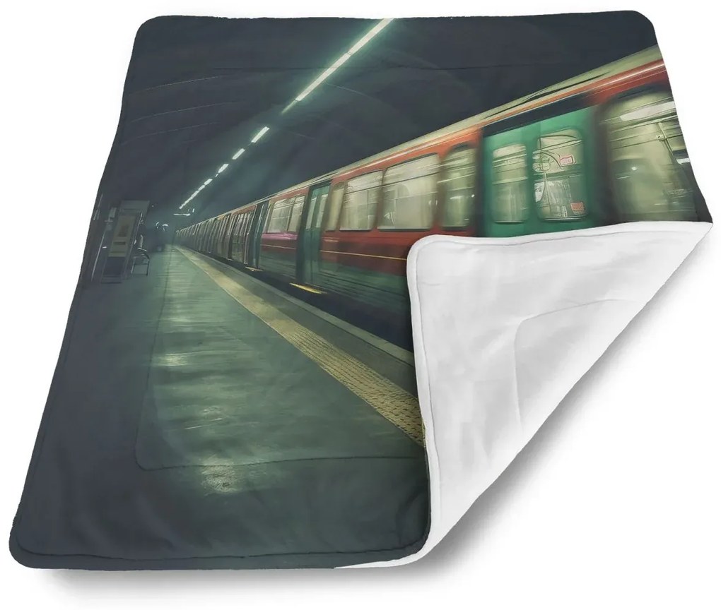 Sablio Deka pre bábätko Metro na tmavej stanici - 90x120 cm