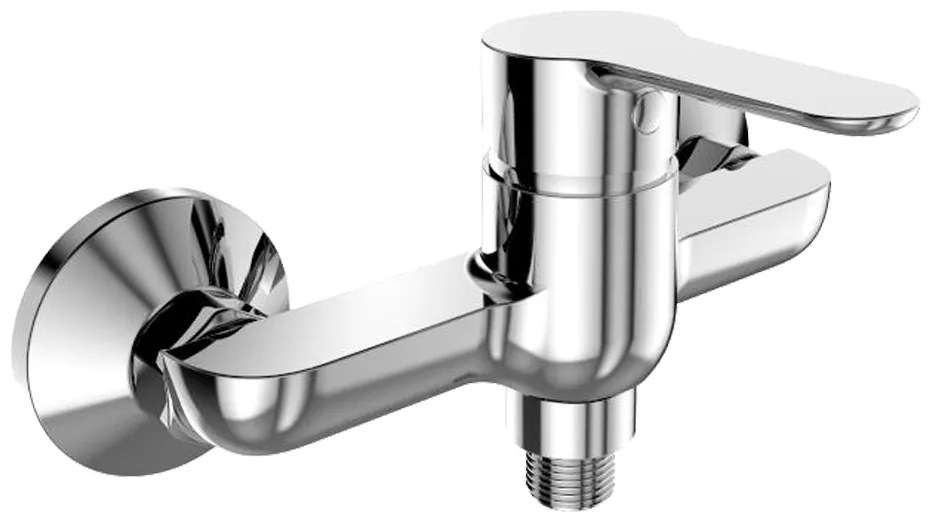 Mereo Mereo, Sprchová nástenná batéria, Zuna, bez príslušenstva, chróm, MER-CB60103Z