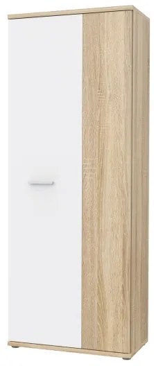 Komoda/Botník SIMO dub sonoma/biela