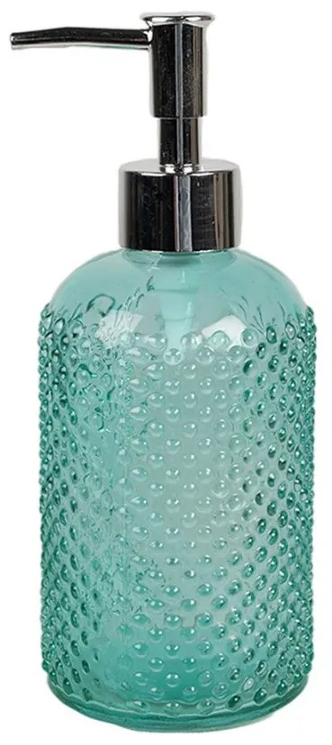 Zelený sklenený dávkovač na mydlo s pumpičkou Tafi - 400 ml