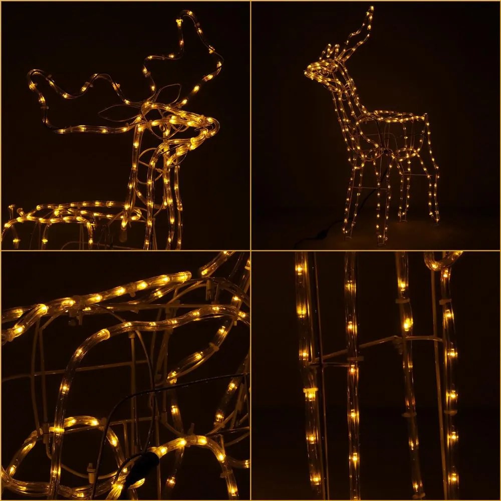 LED sob 85 cm – vianočná svetelná dekorácia Springos CL1218 (teplá biela)