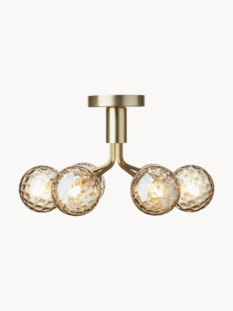 Stropné svietidlo so sklenenými guľami Apiales