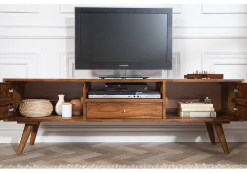 TV-skrinka 39744 140cm Masív drevo Palisander Retro - Komfort-nábytok