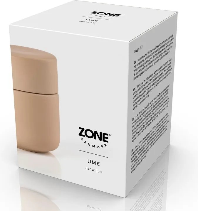 Béžový kameninový kúpeľňový organizér na vatové tampony Ume – Zone
