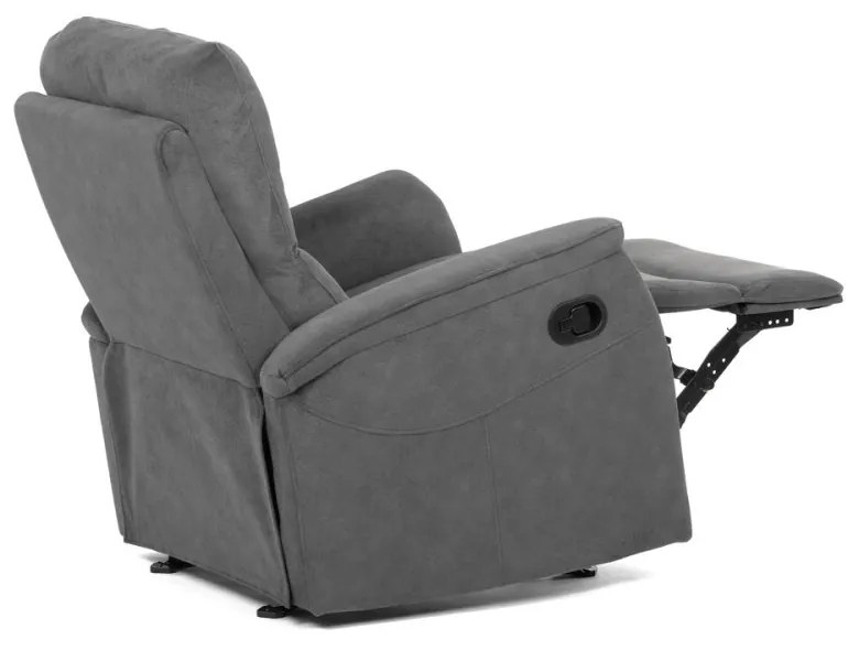 Kreslo polohovacie, manuálne polohovanie, šedá látka, hojdací mechanizmus TV-S8449 GREY2