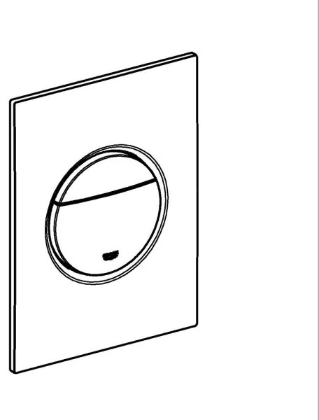 GROHE 37601AL0 - Splachovacie tlačidlo NOVA COSMOPOLITAN S 130 × 172 mm grafit