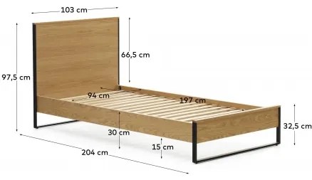 TAIANA posteľ 90 x 190 cm
