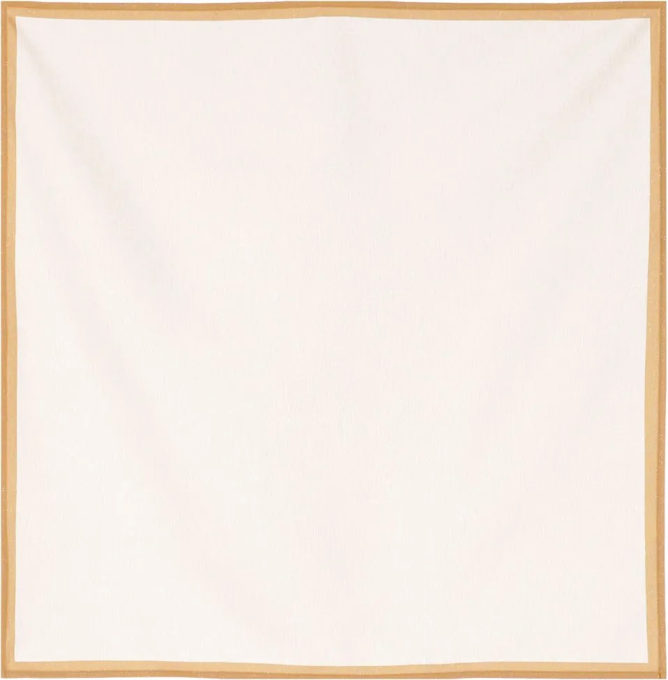 Vianočný obrus 80x80 cm, krémový so zlatými vtkanými nitkami