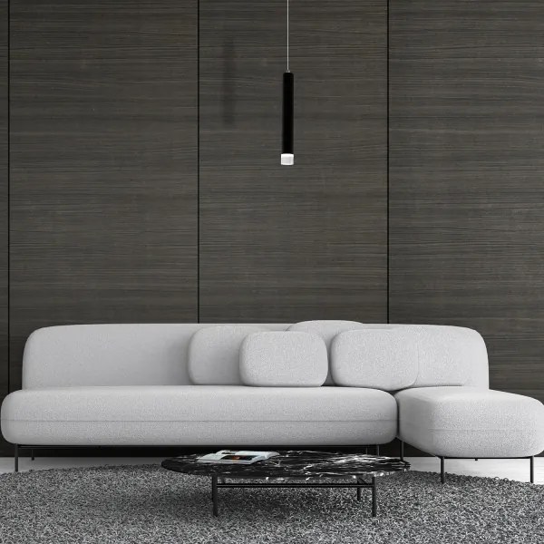 LED Luster na lanku CARBON LED/5W/230V