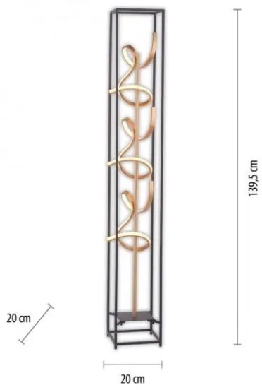 Paul Neuhaus 415-18 - LED Stmievateľná stojacia lampa SELINA 3xLED/10,2W/230V