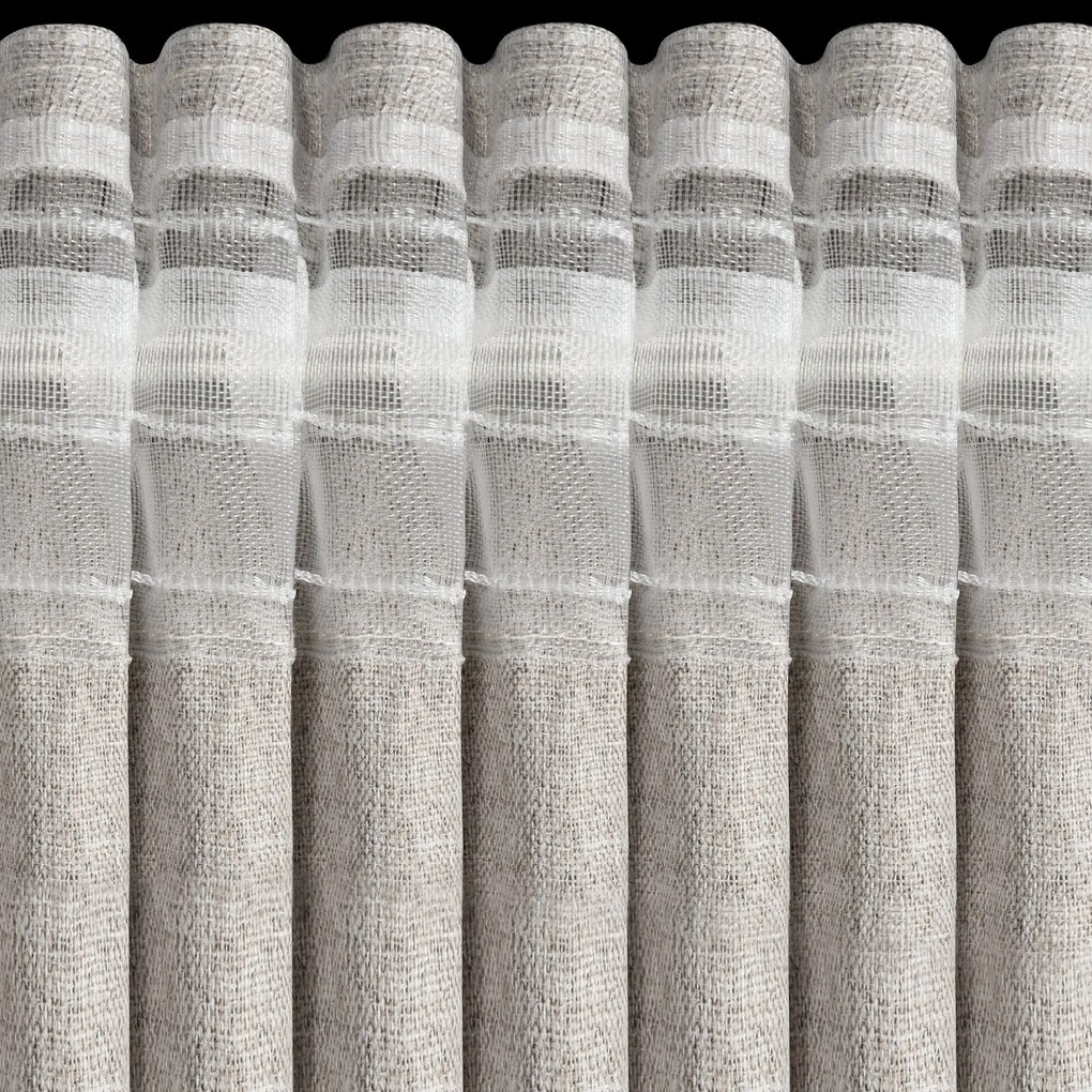 ZATEMŇOVACÍ ZÁVES (100%) NA PÁSKE ZOEY 140X270 CM BÉŽOVÁ