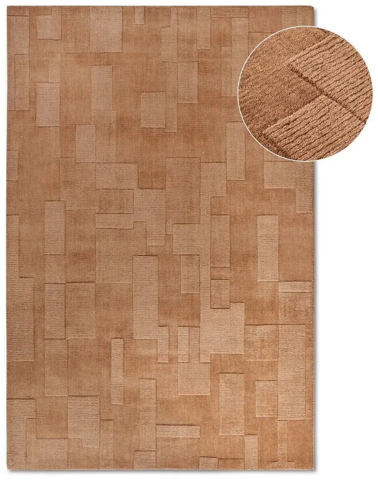 Hnedý ručne tkaný vlnený koberec 160x230 cm Wilhelmine – Villeroy&amp;Boch