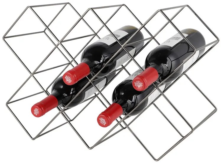 Echtwerk Stojan na víno/Podložka pod hrniec (stojan na víno pre 8 fliaš, čierna) (100332405)