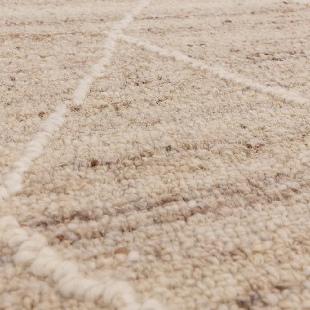 Vlnený koberec v prírodnej farbe 160x230 cm Noah – Asiatic Carpets