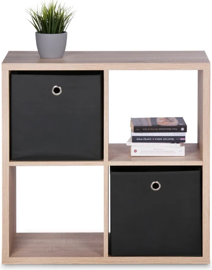 Regál Max, 2x2 priehradky, dub sonoma