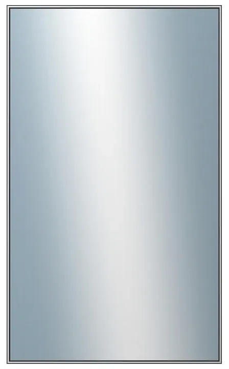 DANTIK - Zrkadlo v rámu, rozmer s rámom 60x100 cm z lišty Hliník šedá (7002006)