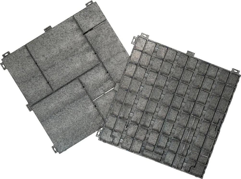 Gumová dlaždica STONE MOSAIC 30 x 30 cm, sivá MHEU5100182