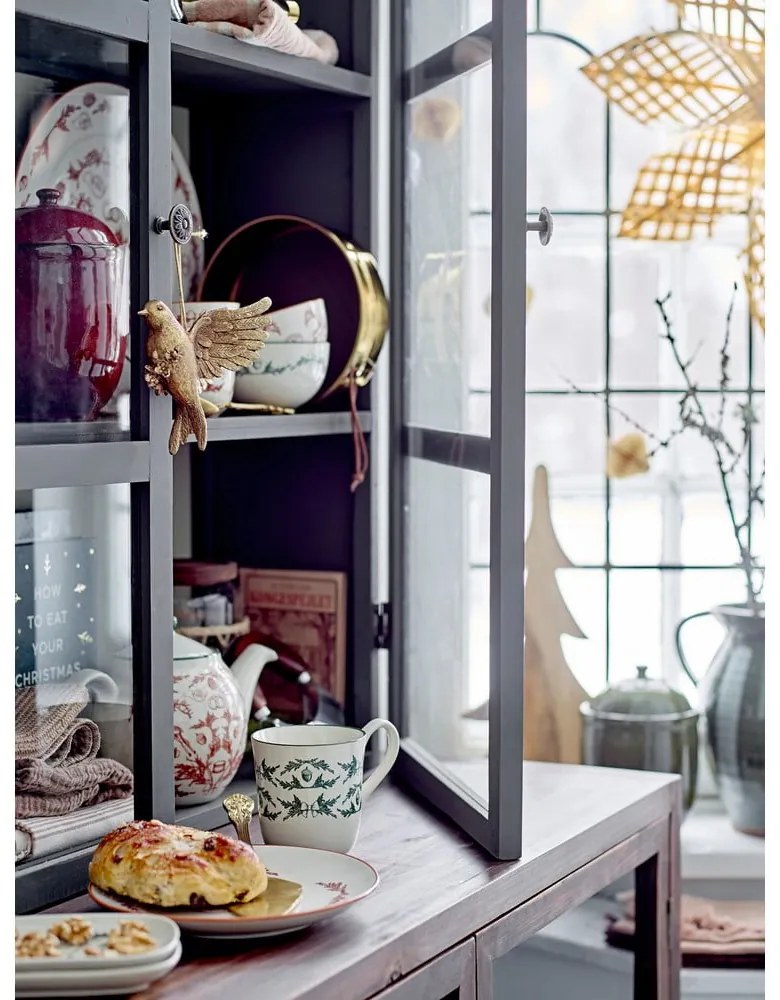 Krémové hrnčeky s vianočným motívom z kameniny v súprave 2 ks 300 ml Beth – Bloomingville