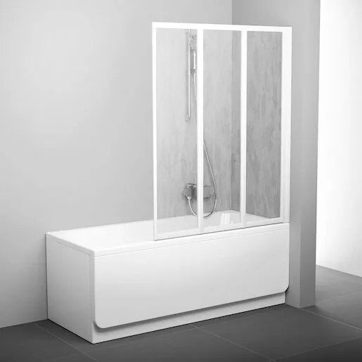 Ravak Supernova vanová zástěna 140x115 cm bílá 795s010041 VS3115R0