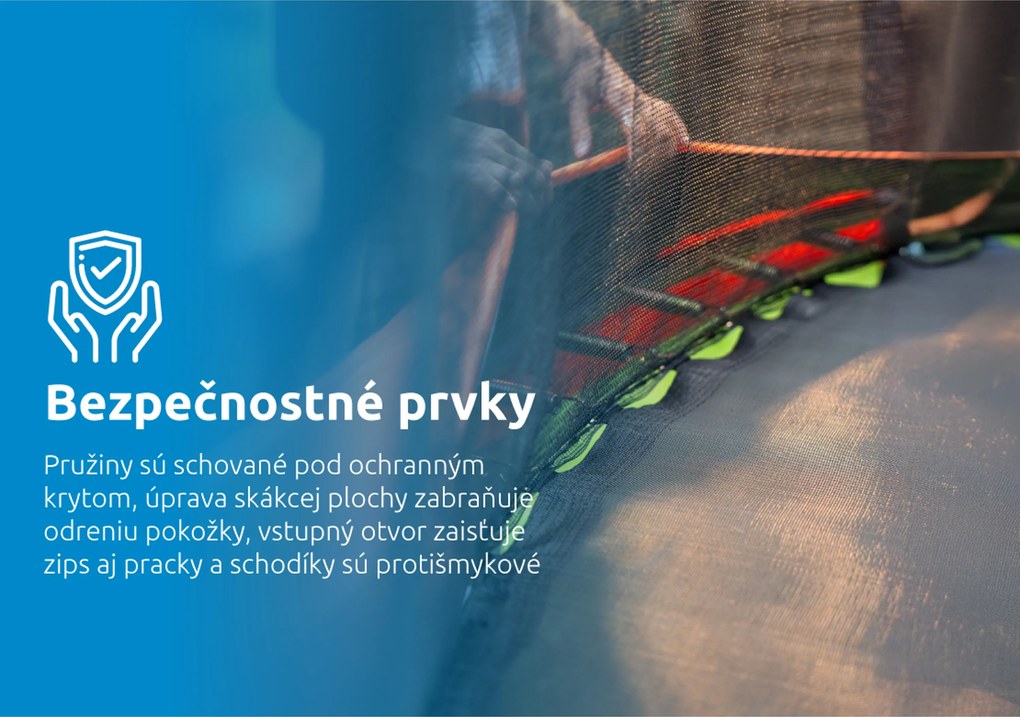 Marimex | Trampolína Marimex Premium 244 cm + vnútorná ochranná sieť + rebrík ZDARMA | 19000103
