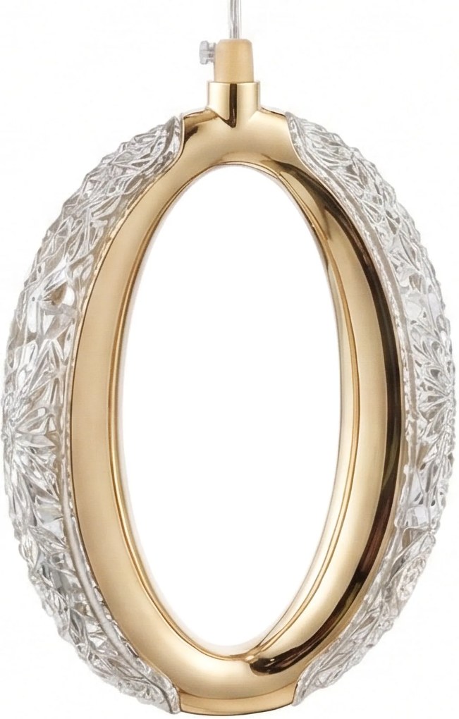 Toolight Toolight, LED nástenné svietidlo G175-W, zlatá lesklá, OSW-07819